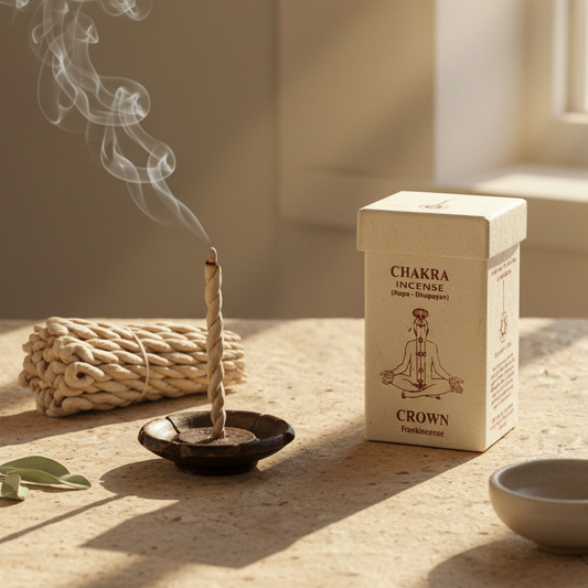 Chakra Rope Incense – Crown (Frankincense)
