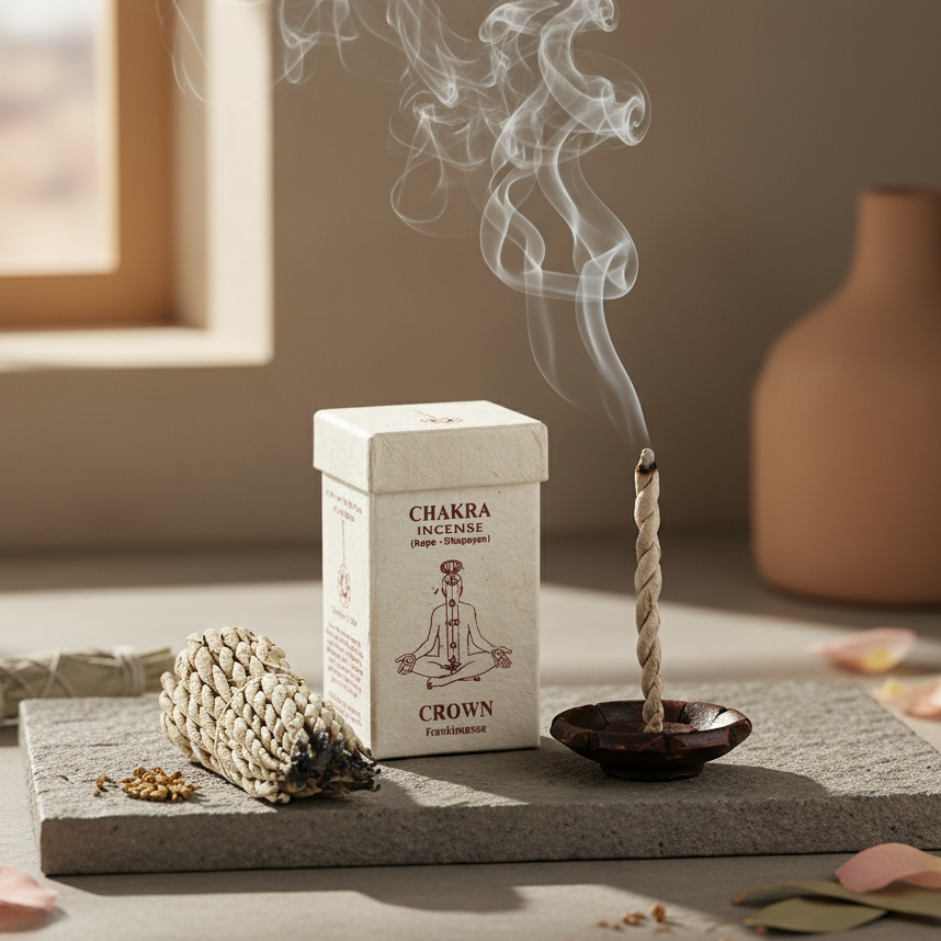 Chakra Rope Incense – Crown (Frankincense)