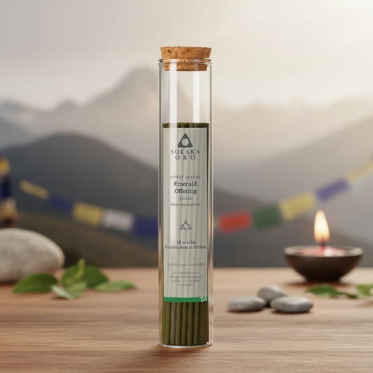 Emerald Offering – SPIRIT ALTARS Collection Green Tara Bhutanese Incense (20 Sticks)