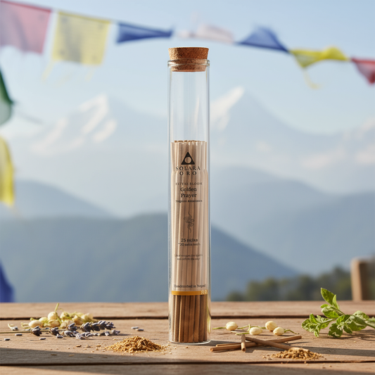 Golden Prayer – RITUAL BLOOM Collection Nepalese Incense Sticks (25 Sticks)