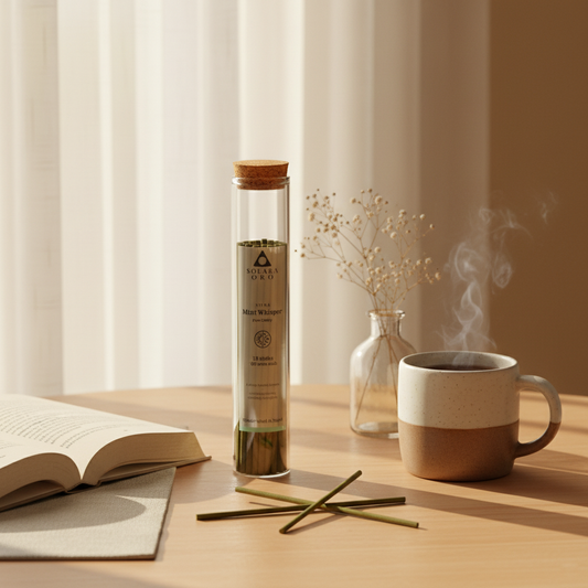 Mint Whisper – NIVRA Collection Tibetan Herbal Mint Incense (18 Sticks, ~60 mins)