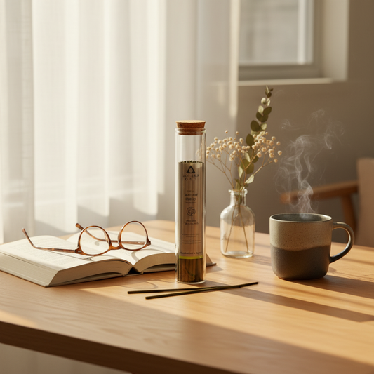 Morning Clarity – NIVRA Collection Tibetan Lemongrass Incense (18 Sticks, ~60 mins)