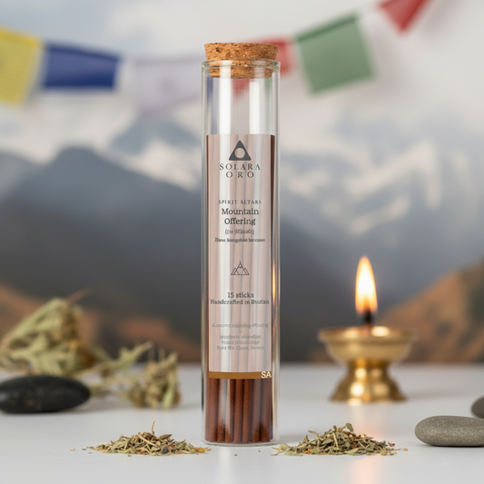 Mountain Offering – SPIRIT ALTARS Collection Riwo Sangchoe Bhutanese Incense (20 Sticks)