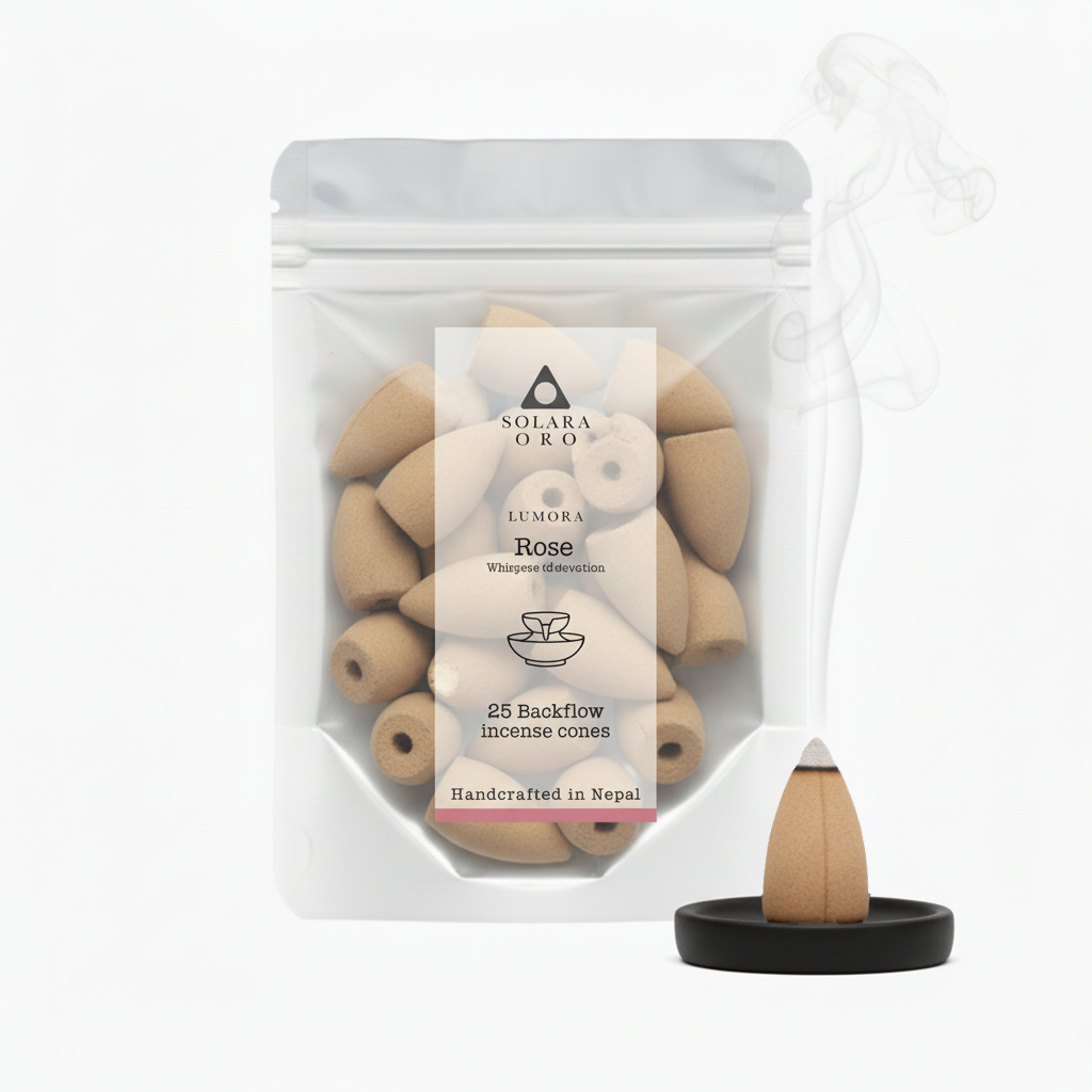 Rose – LUMORA Collection Backflow Incense Cones (25 Cones)