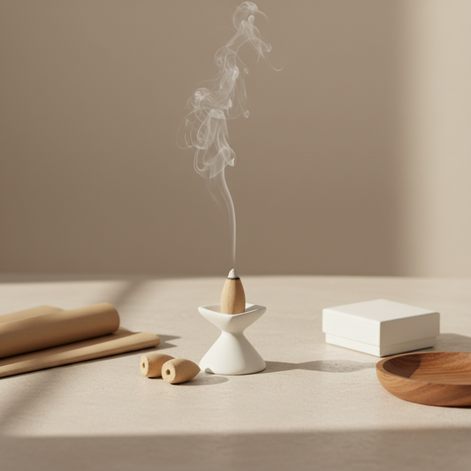 White Sage – LUMORA Collection Backflow Incense Cones (25 Cones)