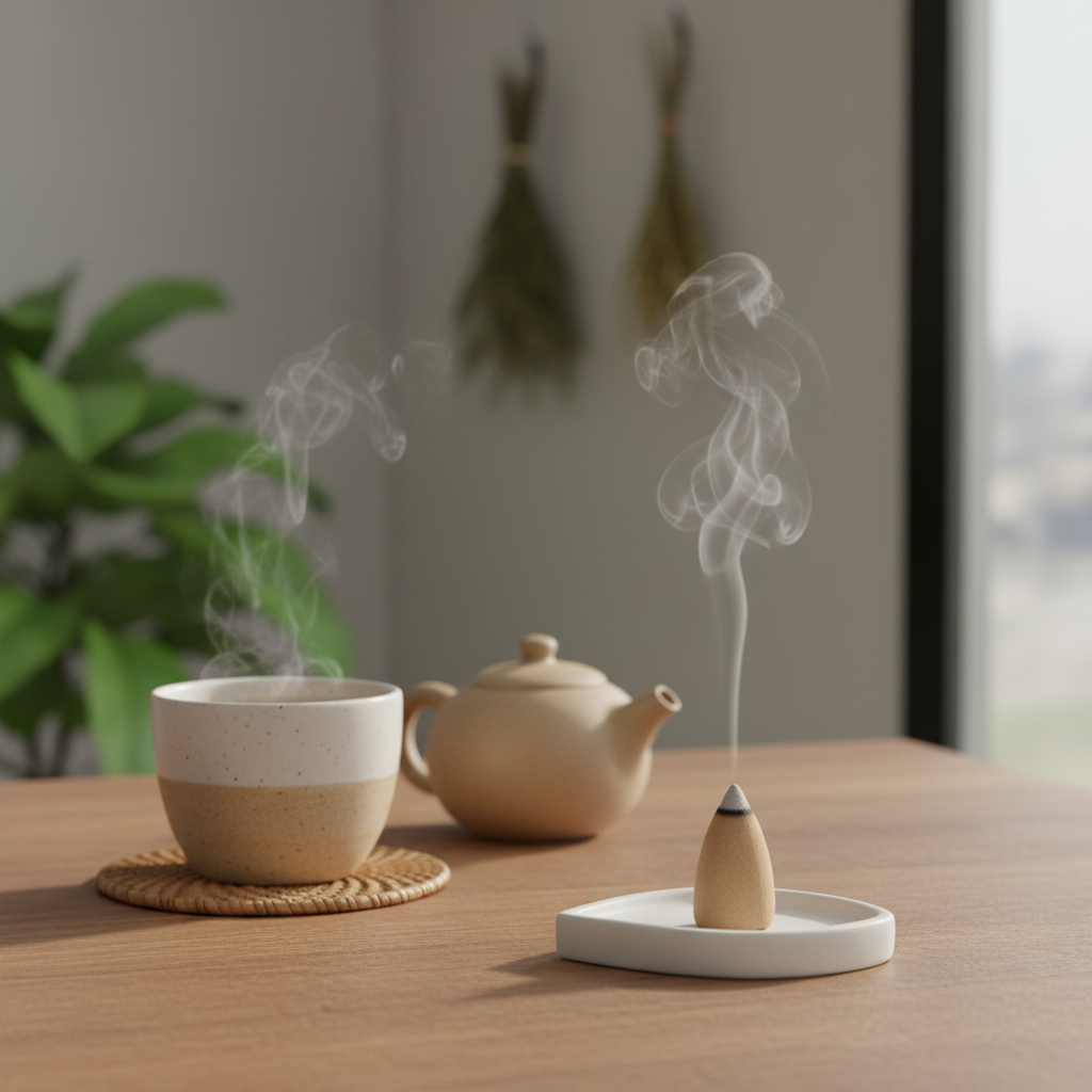 White Sage – LUMORA Collection Backflow Incense Cones (25 Cones)