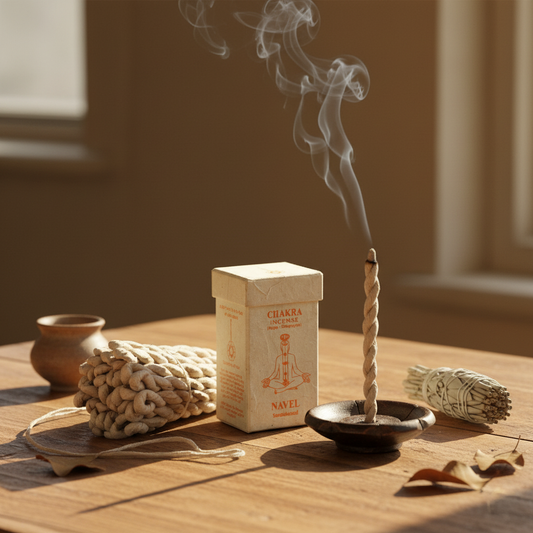 Chakra Rope Incense – Navel (Sandalwood)