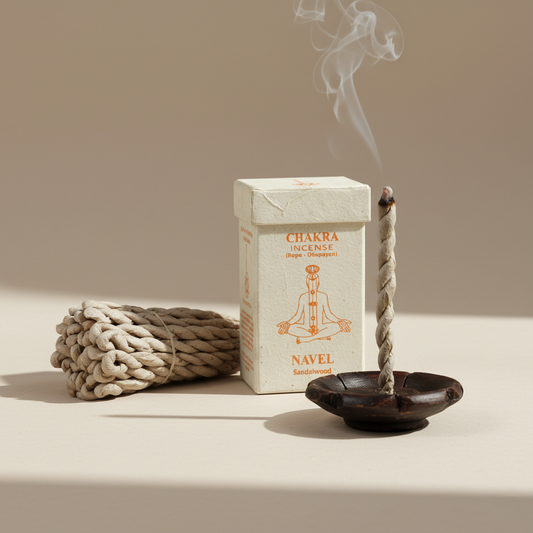 Chakra Rope Incense – Navel (Sandalwood)