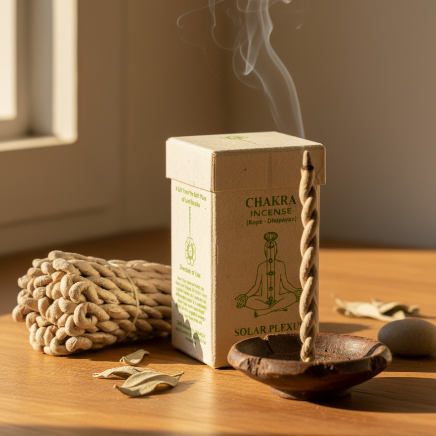 Chakra Rope Incense – Solar Plexus (Juniper Berry)