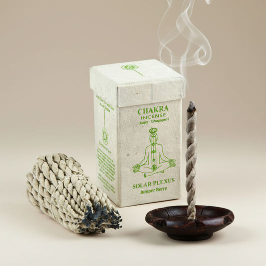 Chakra Rope Incense – Solar Plexus (Juniper Berry)