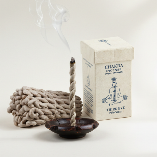 Chakra Rope Incense – Third Eye (Palo Santo)