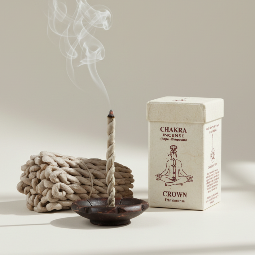 Chakra Rope Incense – Crown (Frankincense)