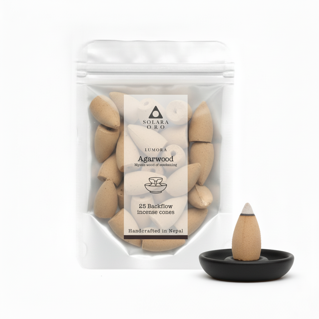 Agarwood – LUMORA Collection Backflow Incense Cones (25 Cones)