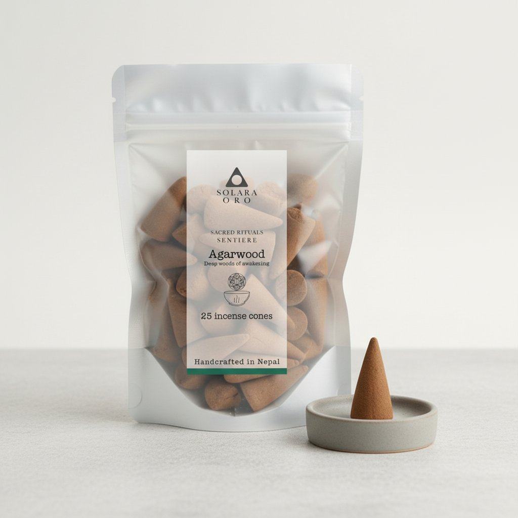 Agarwood – SENTIERE: SACRED RITUALS Incense Cones (25 Cones, ~20 mins each)