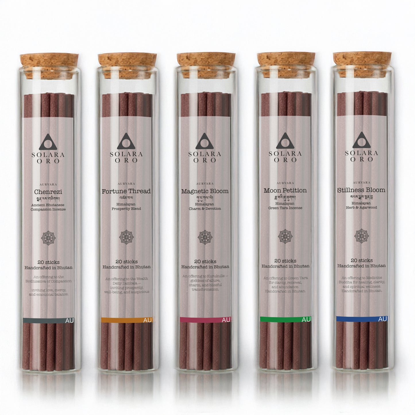 Bhutan – AURVARA Compassion & Harmony Incense Sticks Collection Set A