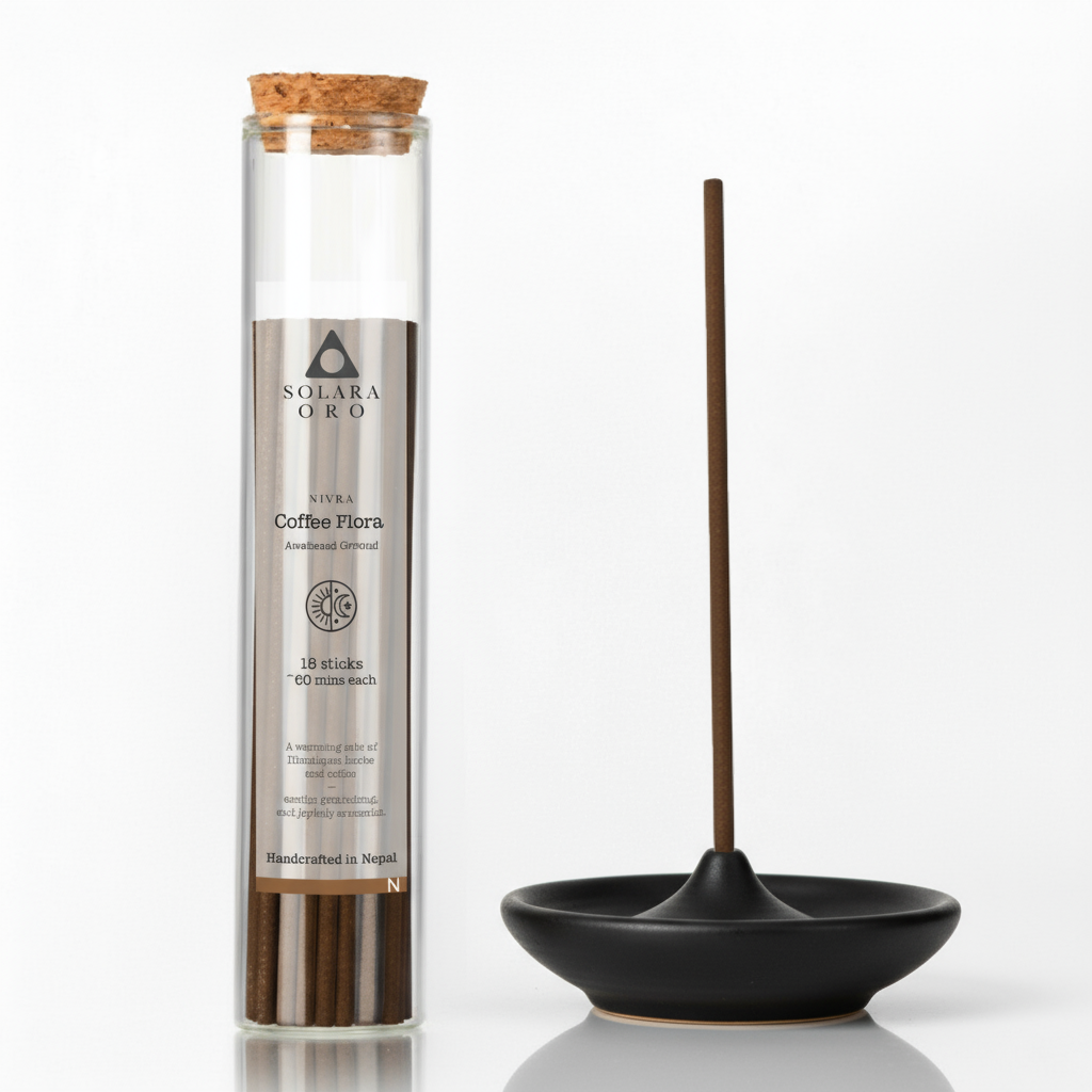 Coffee Flora – NIVRA Collection Himalayan Coffee Incense Sticks (18 Sticks, ~60 mins)