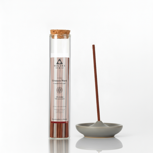 Crimson Ward – NIVRA Collection Tibetan Dragon’s Blood Incense (18 Sticks, ~60 mins)