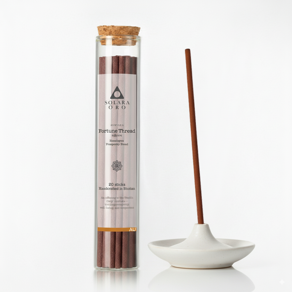Fortune Thread - AURVARA Collection Bhutanese Prosperity Incense Sticks (20 Sticks)