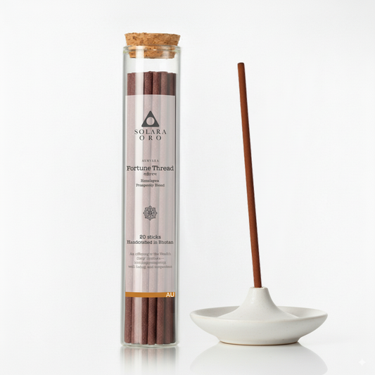 Fortune Thread - AURVARA Collection Bhutanese Prosperity Incense Sticks (20 Sticks)