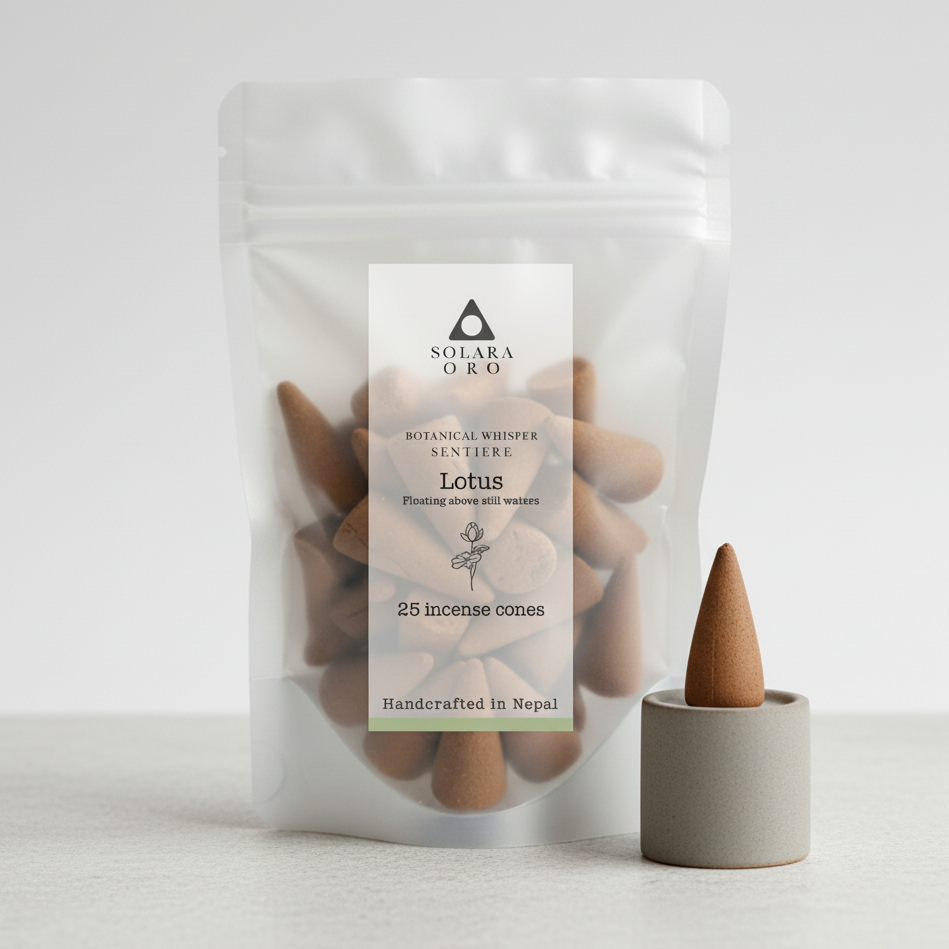 Lotus – SENTIERE: BOTANICAL WHISPER Incense Cones (25 Cones)