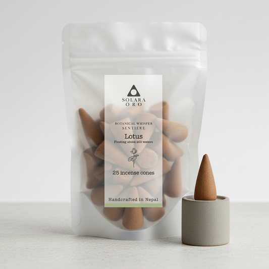Lotus – SENTIERE: BOTANICAL WHISPER Incense Cones (25 Cones)