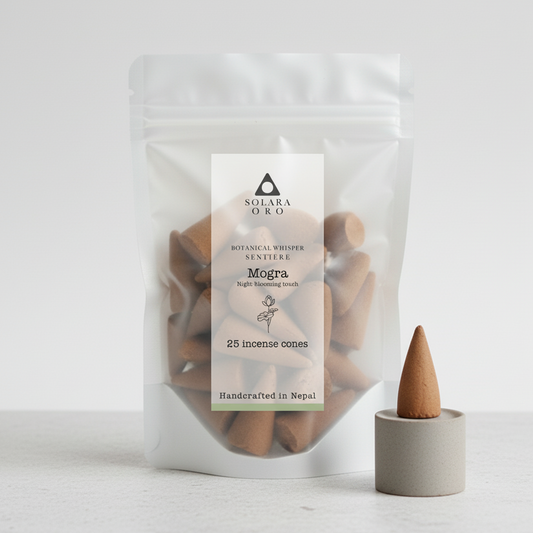 Mogra – SENTIERE: BOTANICAL WHISPER Incense Cones (25 Cones)