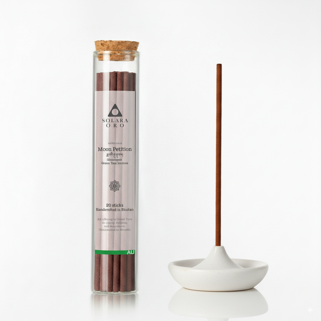 Moon Petition - AURVARA Collection Bhutanese Green Tara Incense Sticks (20 Sticks)