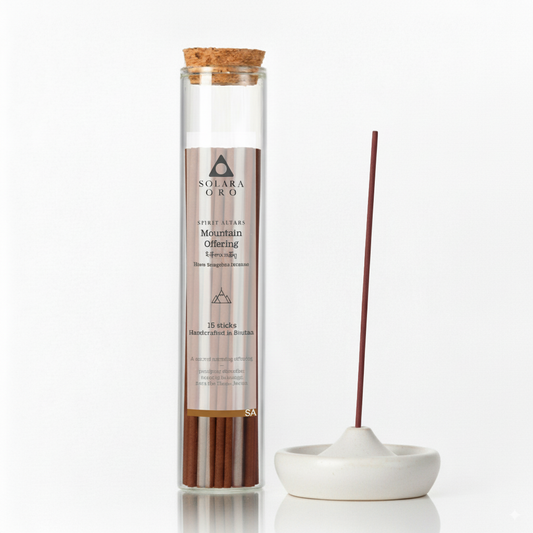Mountain Offering – SPIRIT ALTARS Collection Riwo Sangchoe Bhutanese Incense (20 Sticks)