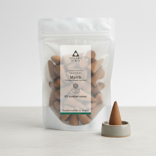 Myrrh – SENTIERE: SACRED RITUALS Incense Cones (25 Cones, ~20 mins each)
