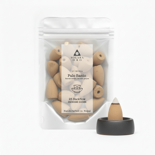 Palo Santo – LUMORA Collection Backflow Incense Cones (25 Cones)