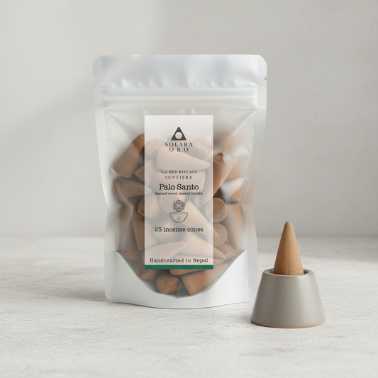Palo Santo – SENTIERE: SACRED RITUALS Incense Cones (25 Cones, ~20 mins each)