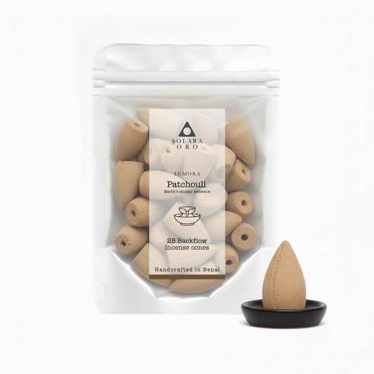 Patchouli – LUMORA Collection Backflow Incense Cones (25 Cones)