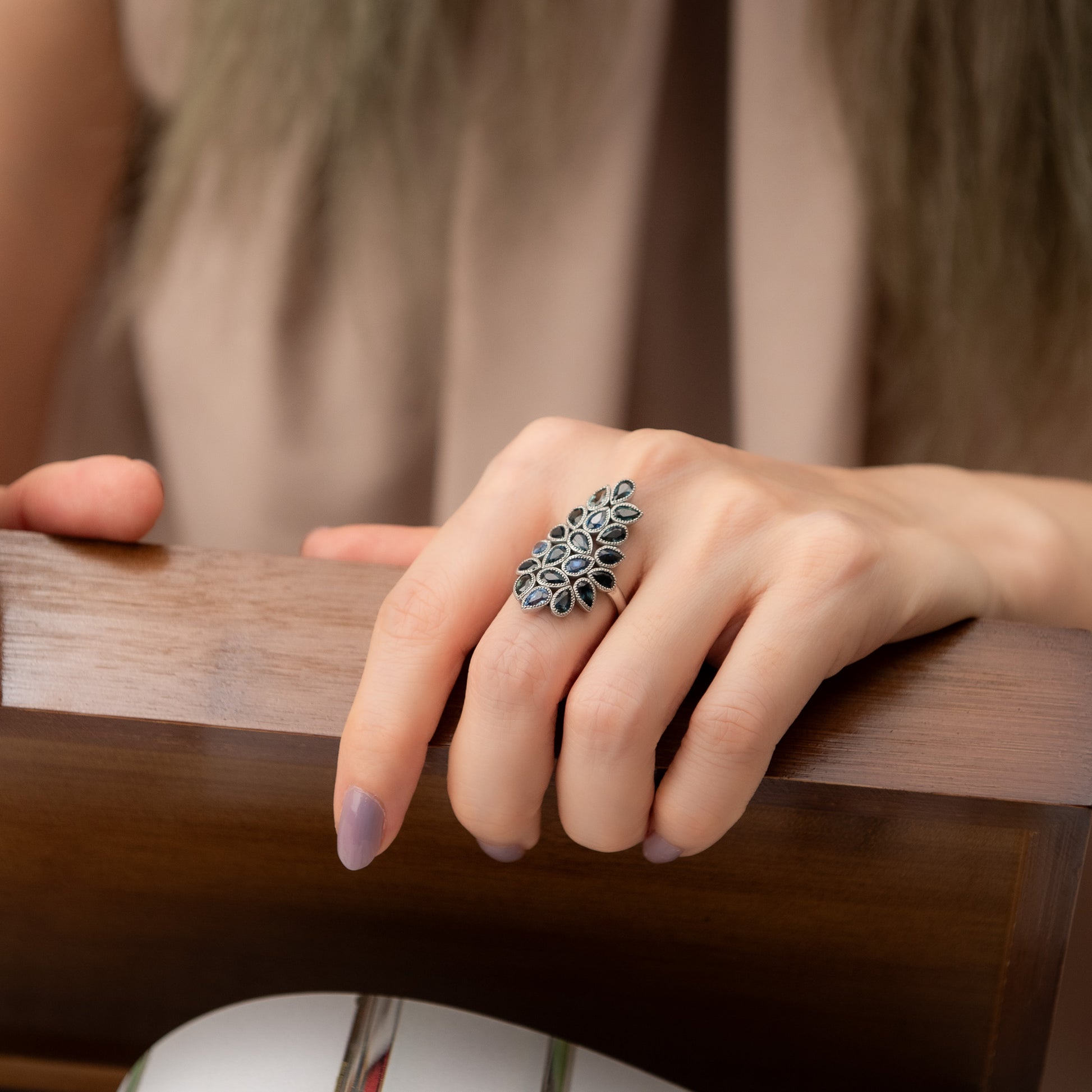 The Timeless Treasure - Sapphire Ring 925 Silver