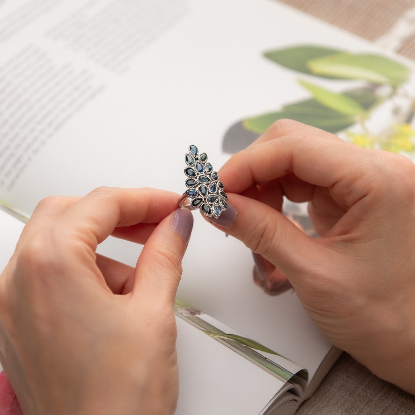 The Timeless Treasure - Sapphire Ring 925 Silver
