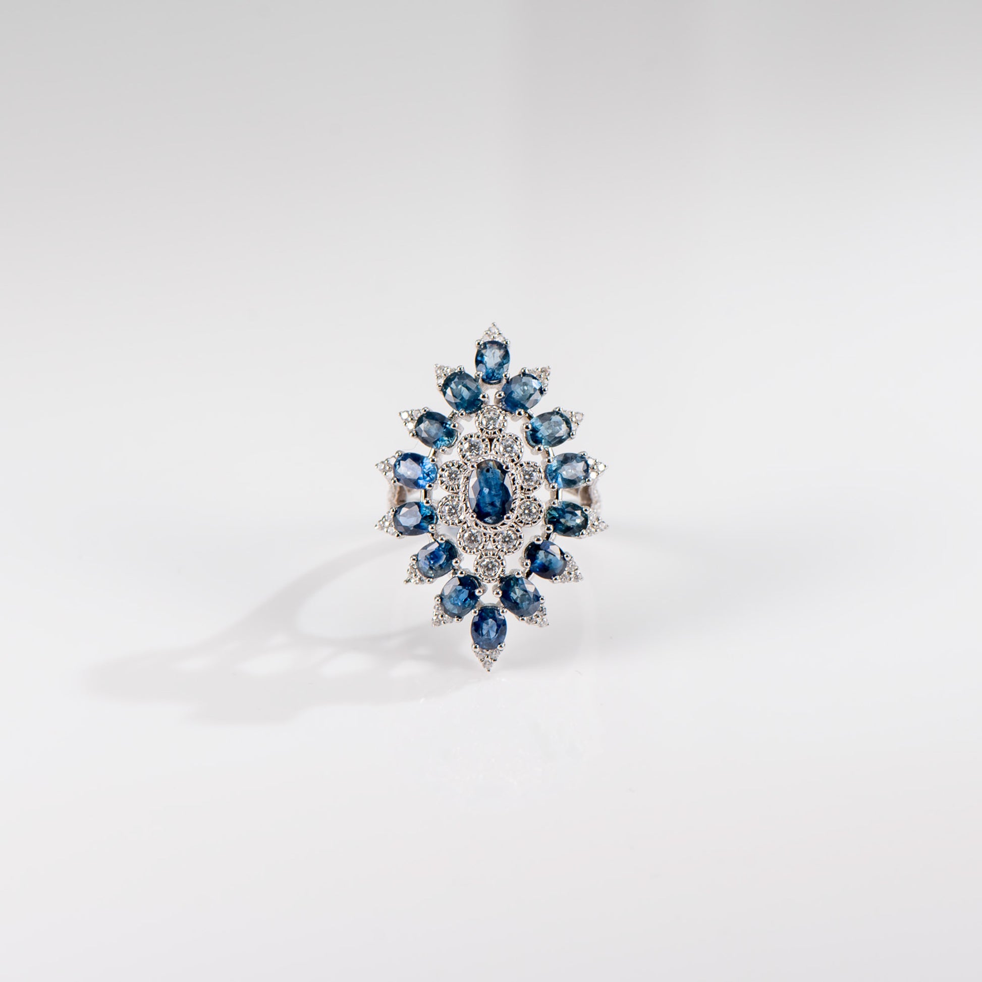 The Midnight Jewel - Sapphire Ring 925 Silver