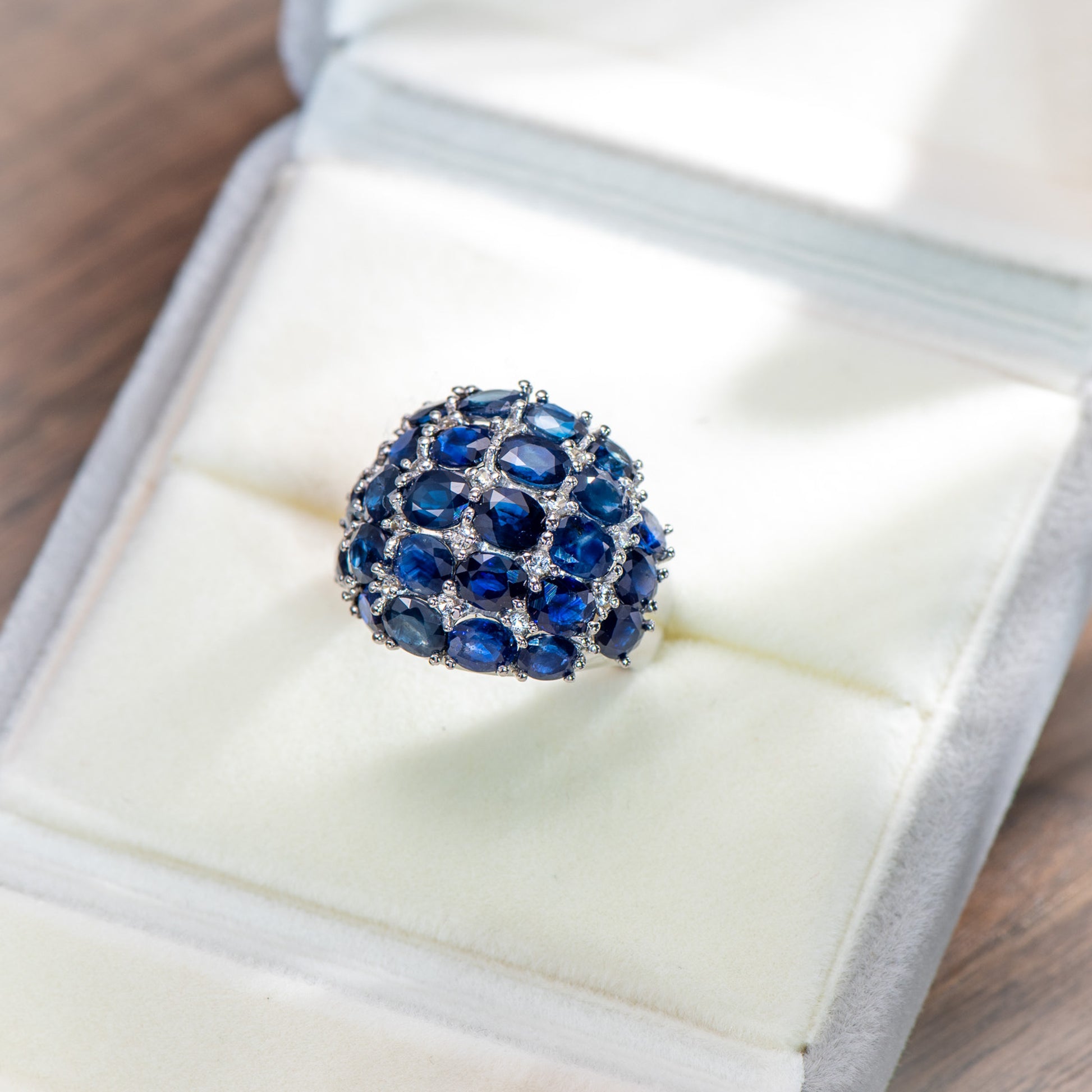 The Celestial Hue - Sapphire Ring 925 Silver