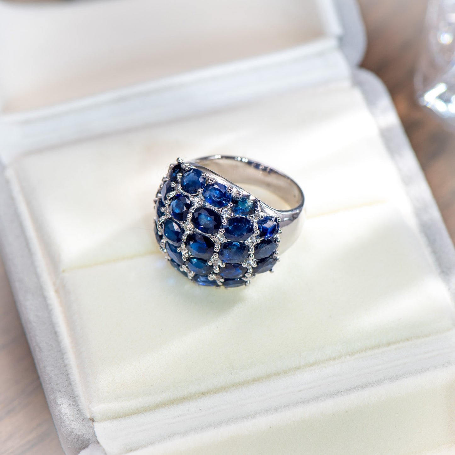 The Celestial Hue - Sapphire Ring 925 Silver