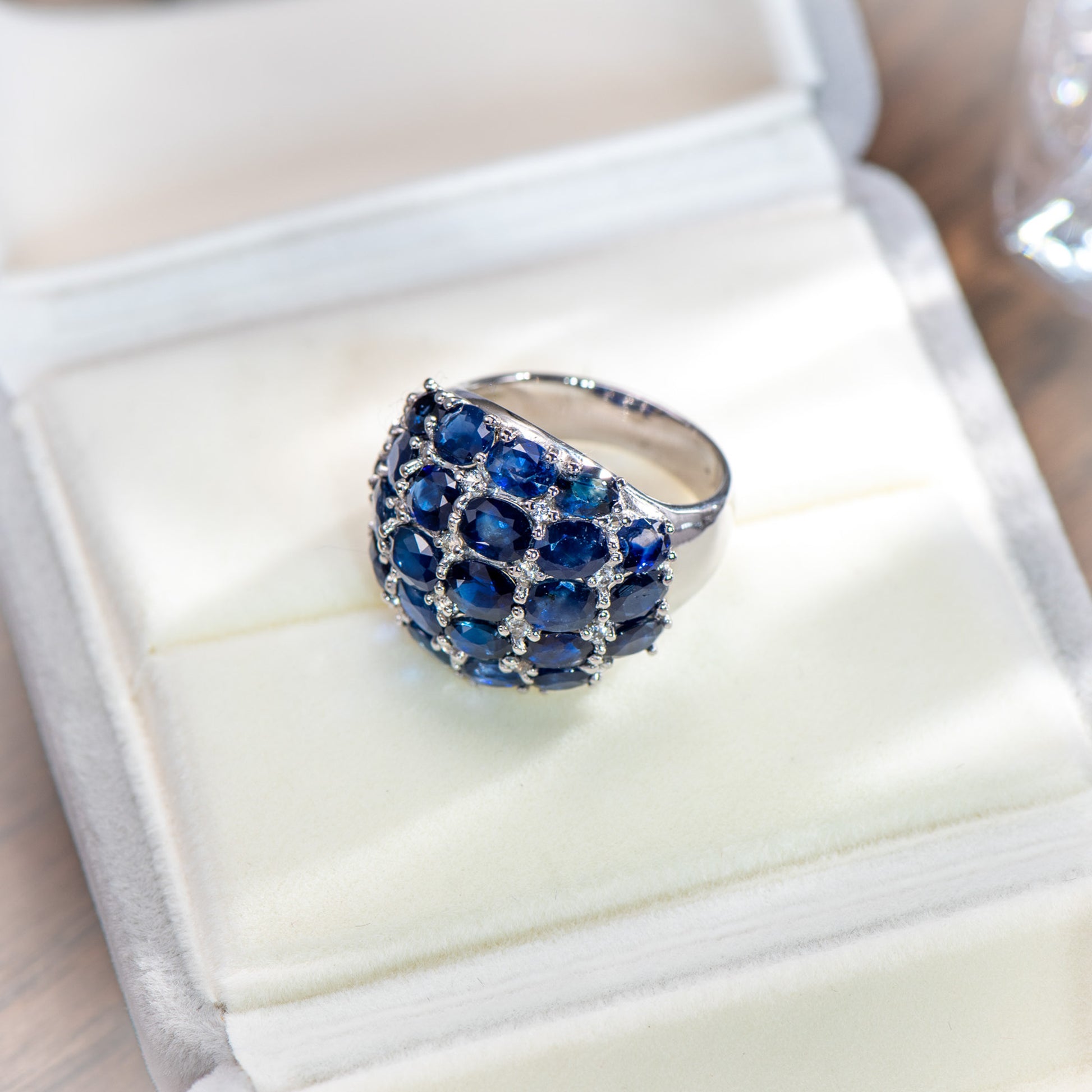 The Celestial Hue - Sapphire Ring 925 Silver