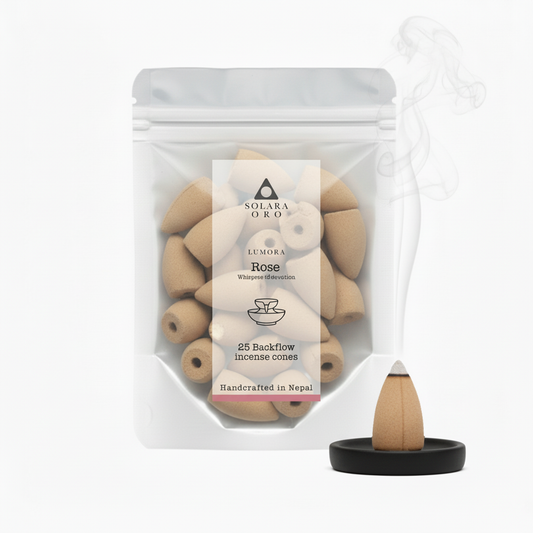Rose – LUMORA Collection Backflow Incense Cones (25 Cones)