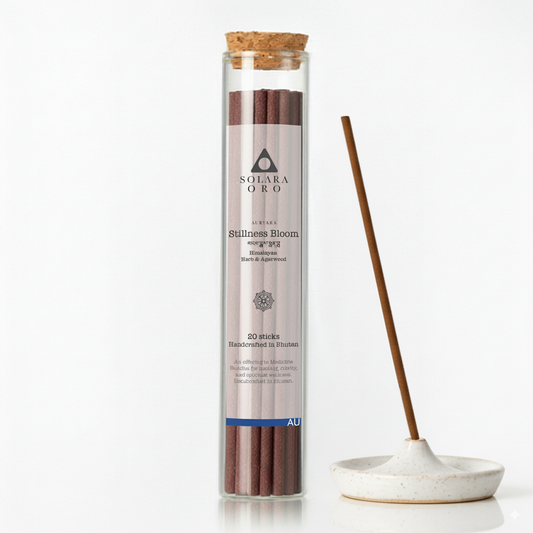 Stillness Bloom - AURVARA Collection Bhutanese Medicine Buddha Incense Sticks (20 Sticks)