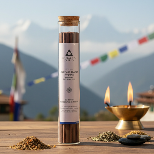 Stillness Bloom - AURVARA Collection Bhutanese Medicine Buddha Incense Sticks (20 Sticks)