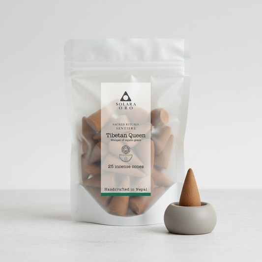 Tibetan Queen – SENTIERE: SACRED RITUALS Incense Cones (25 Cones, ~20 mins each)
