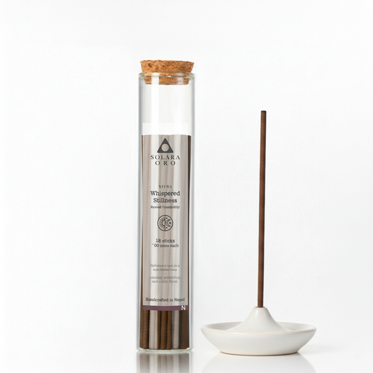 Whispered Stillness – NIVRA Collection Tibetan Spikenard Incense (18 Sticks, ~60 mins)