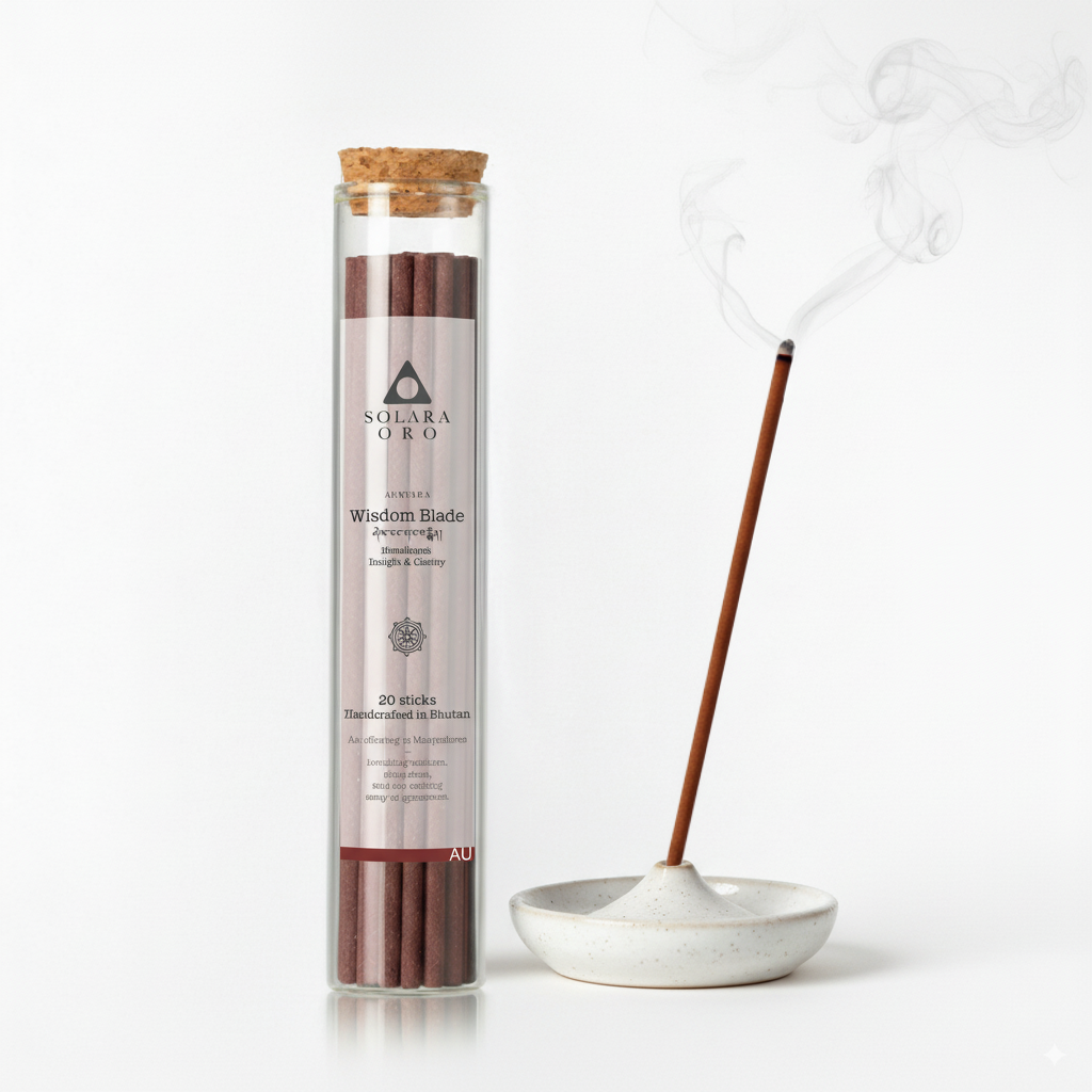 Wisdom Blade - AURVARA Collection Bhutanese Manjushree Incense Sticks (20 Sticks)