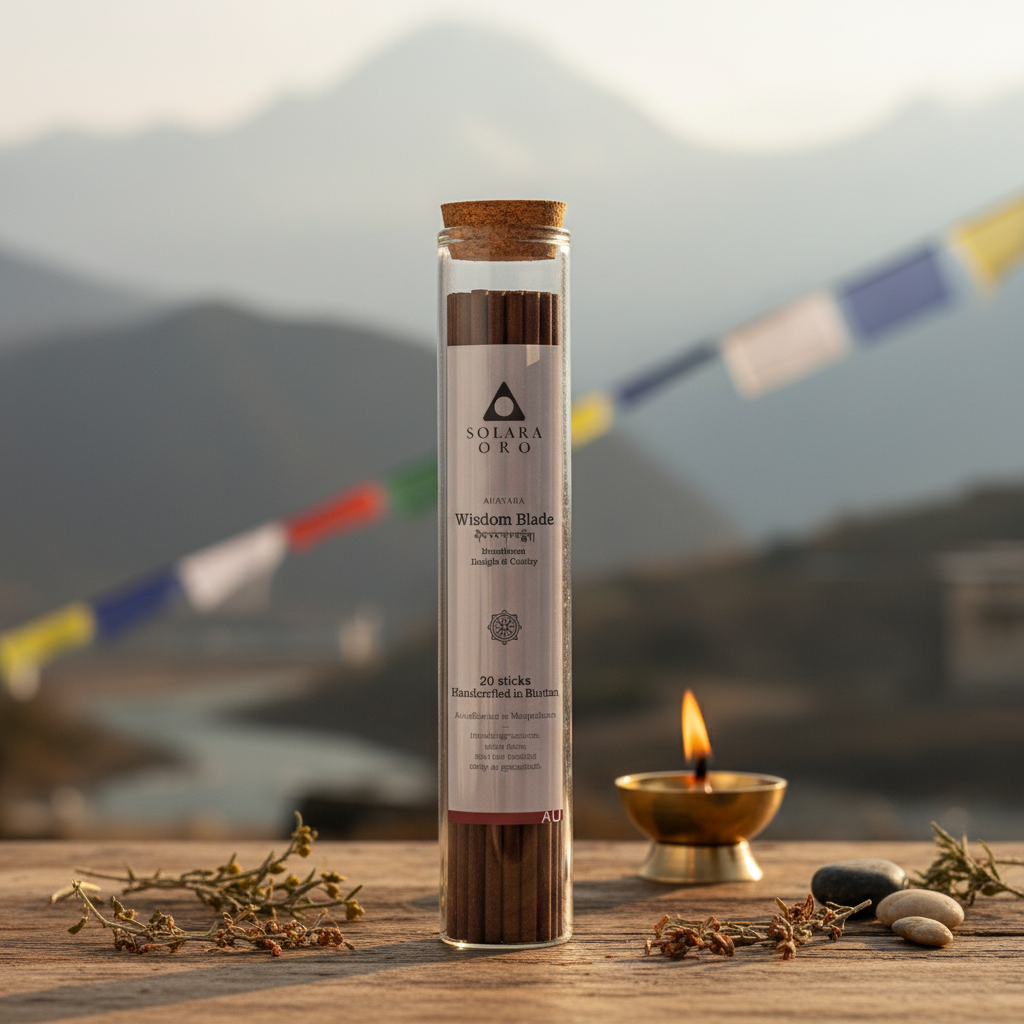 Wisdom Blade - AURVARA Collection Bhutanese Manjushree Incense Sticks (20 Sticks)